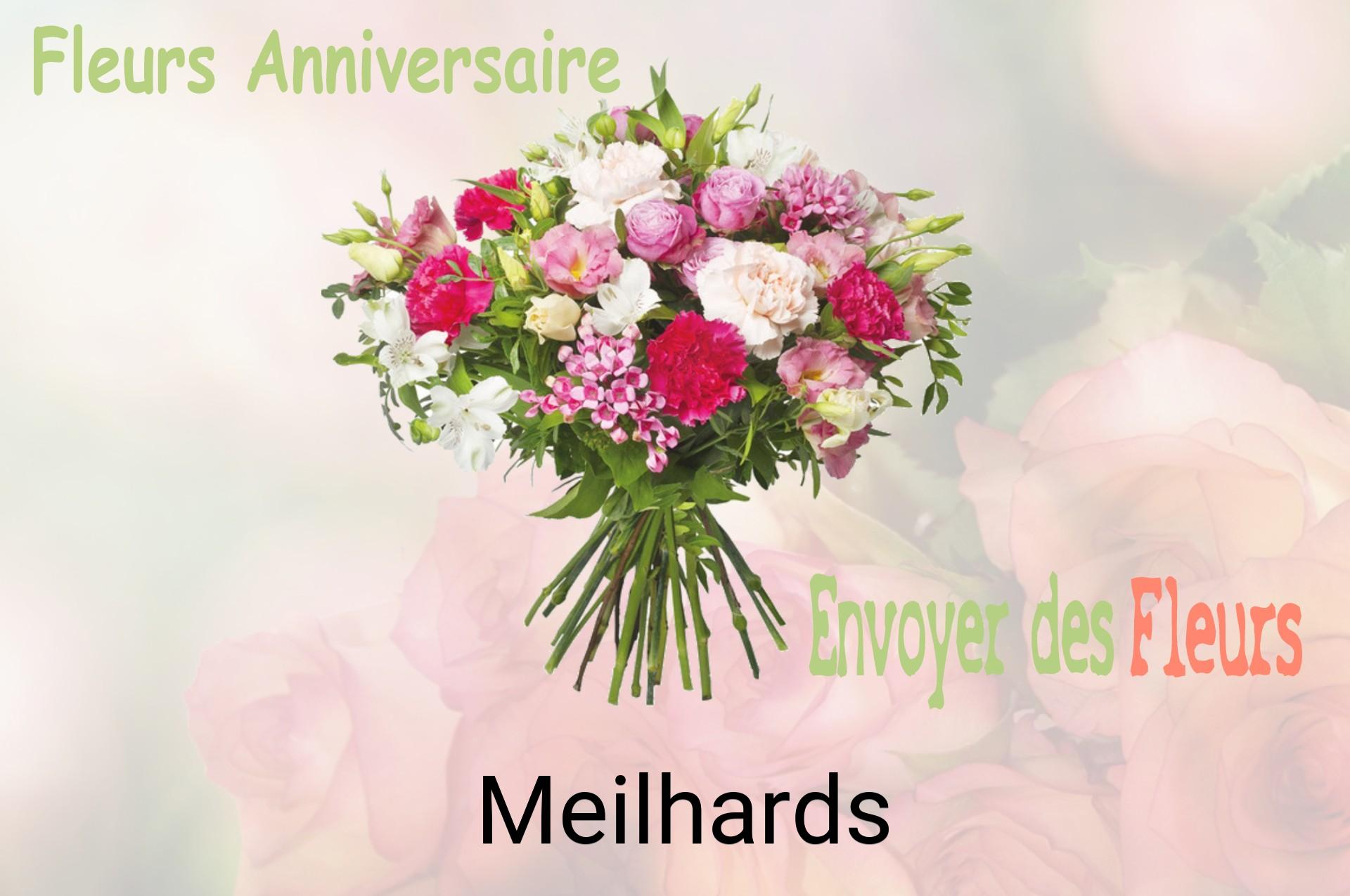Bouquet de fleurs d’anniversaire livré à Meilhards